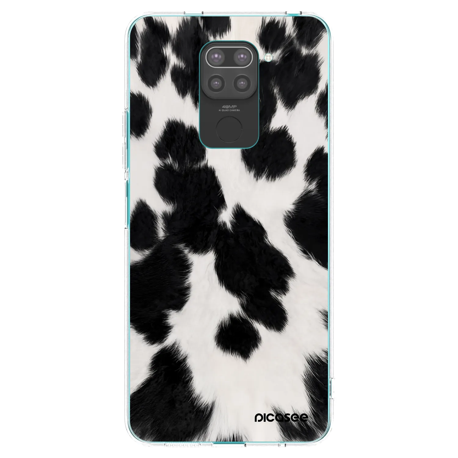 Picasee Xiaomi Redmi Note 9 Hülle - Schwarzes Silikon - Black Moo