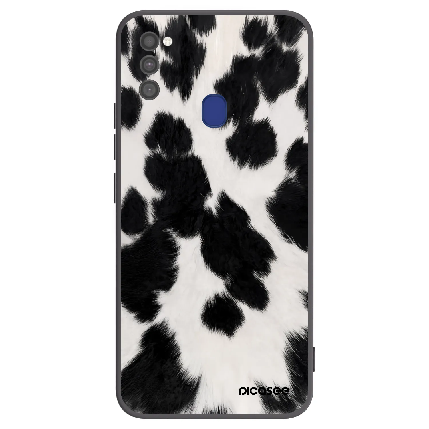 Picasee Samsung Galaxy M21 M215F Hülle - Schwarzes Silikon - Black Moo