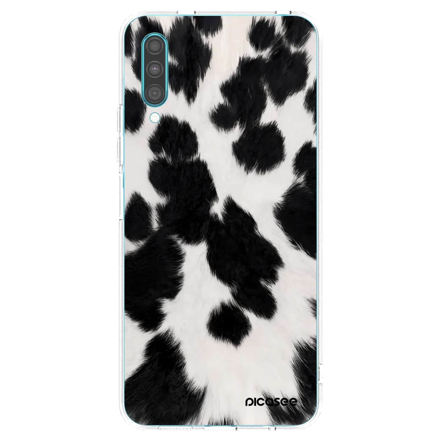 Picasee Samsung Galaxy A30s A307F Hülle - Transparentes Silikon - Black Moo