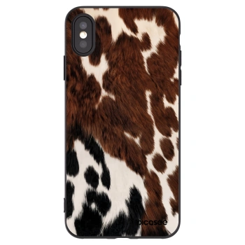 Picasee Apple iPhone XS Max Hülle - Schwarzes Silikon - Rust