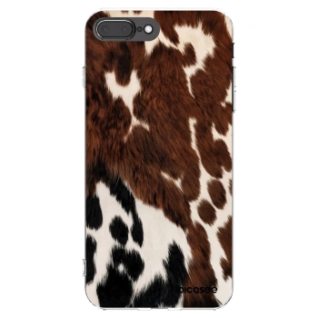 Picasee Apple iPhone 8 Plus Hülle - Transparentes Silikon - Rust