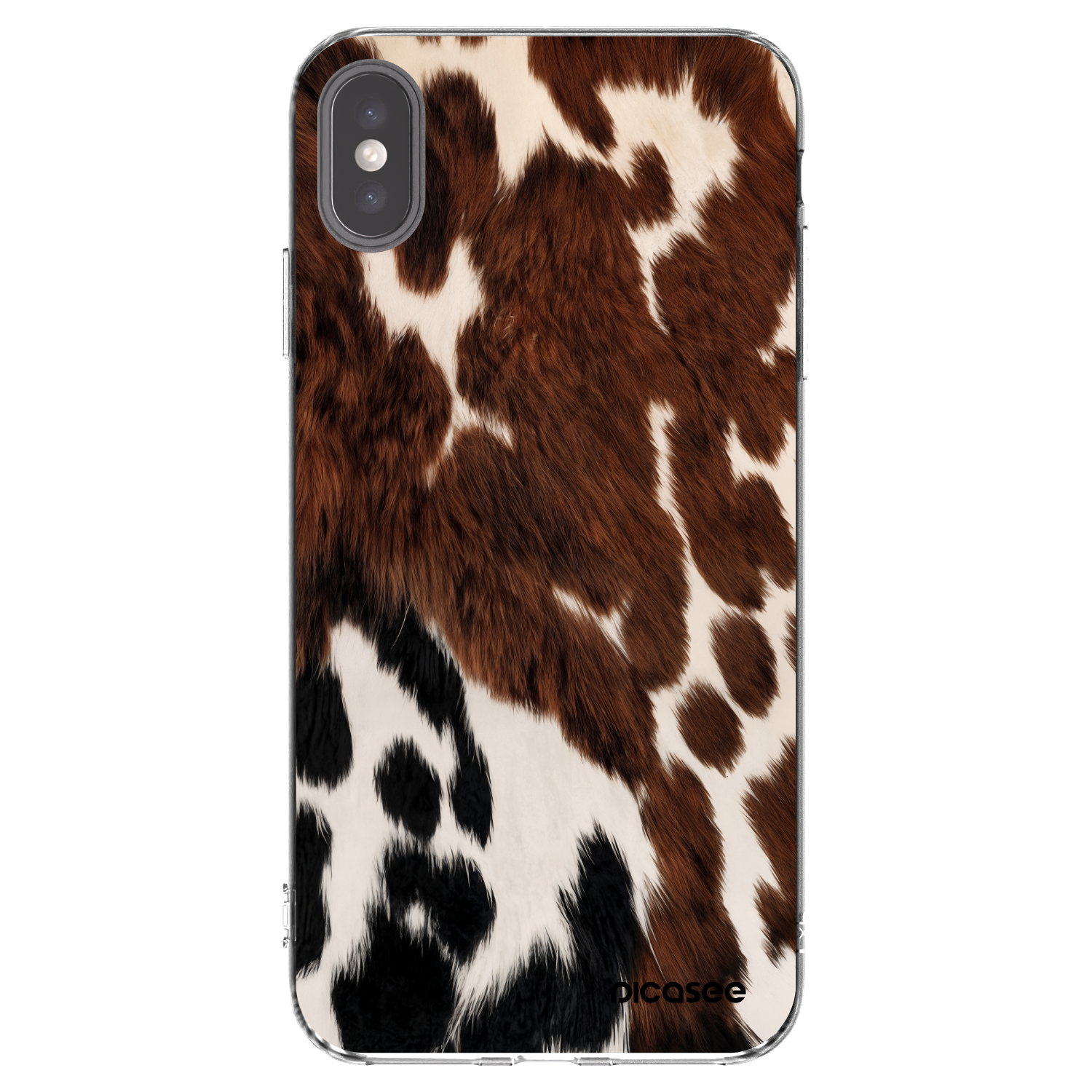 Picasee Apple iPhone XS Max Hülle - Transparentes Silikon - Rust