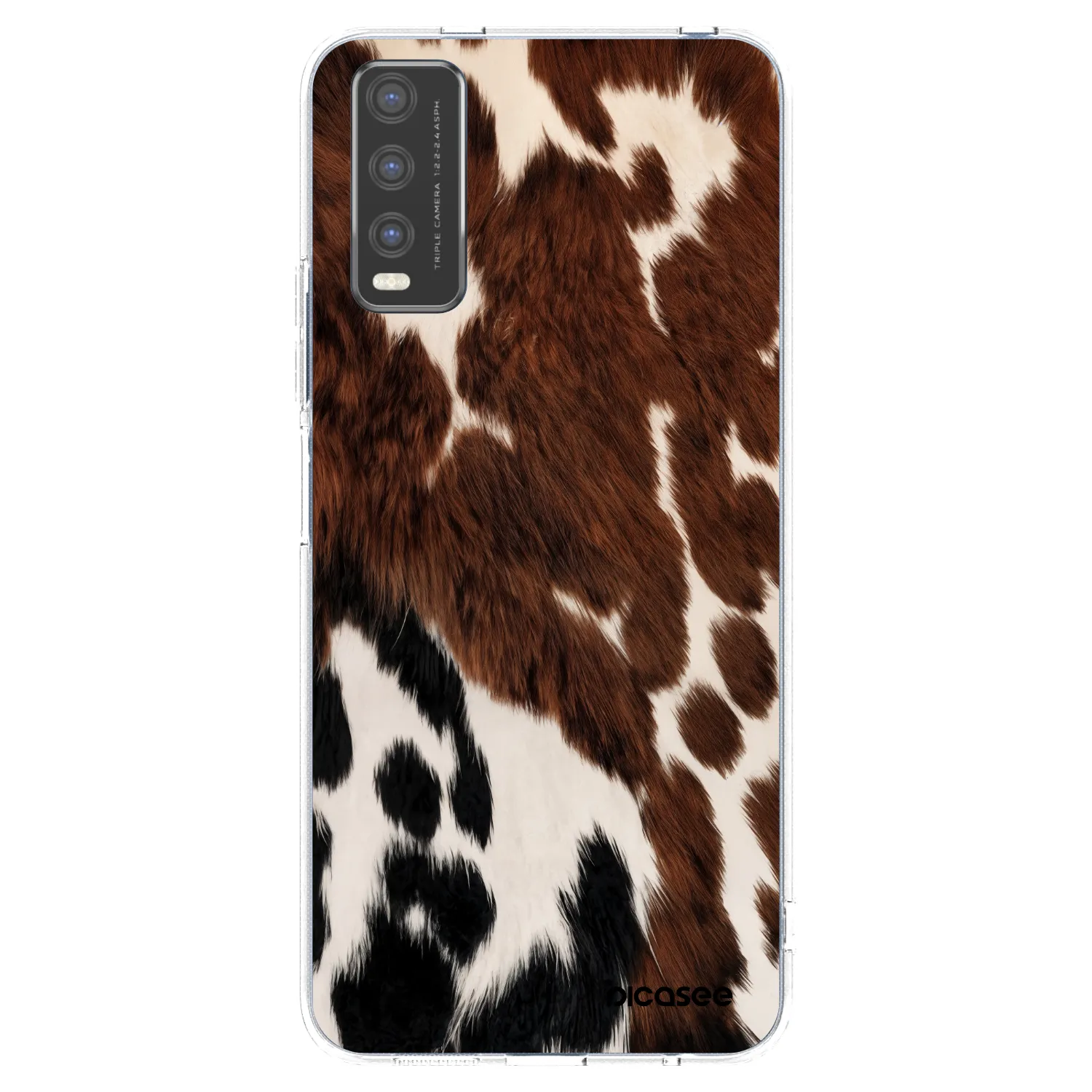 Picasee Vivo Y20s Hülle - Transparentes Silikon - Rust