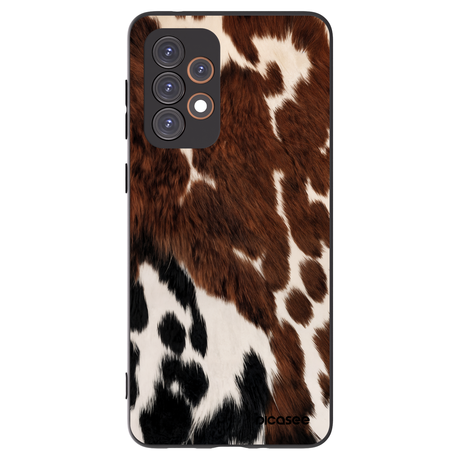 Picasee Samsung Galaxy A33 5G A336 Hülle - Schwarzes Silikon - Rust