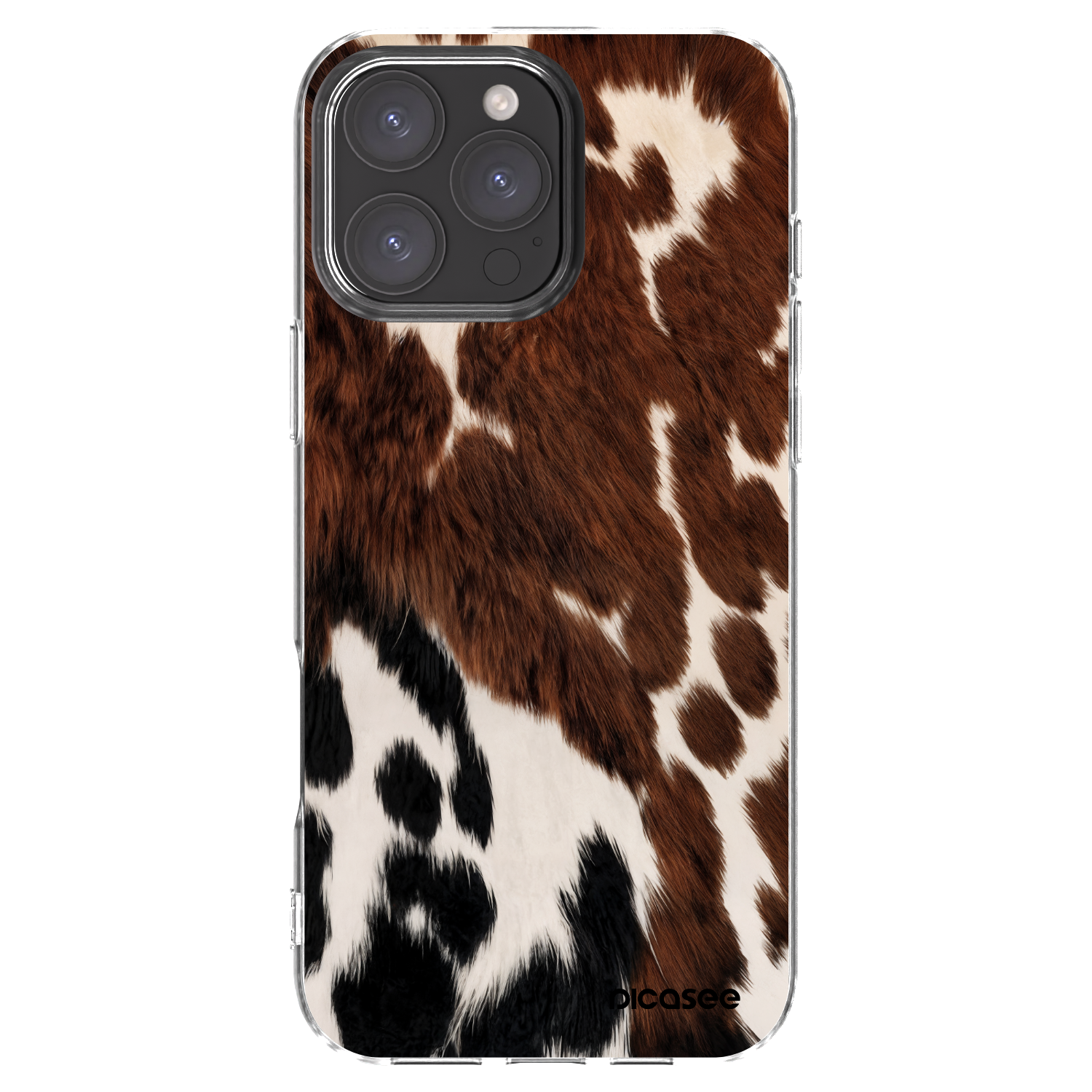 Picasee Apple iPhone 16 Pro Max Hülle - Transparentes Silikon - Rust