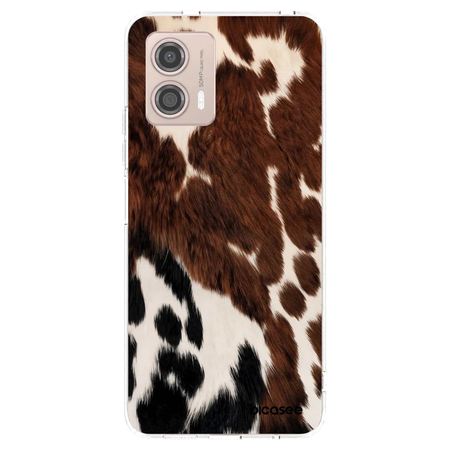 Picasee Motorola Moto G53 5G Hülle - Transparentes Silikon - Rust