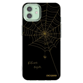 Picasee Apple iPhone 12 Hülle - Transparentes Silikon - Delicate danger