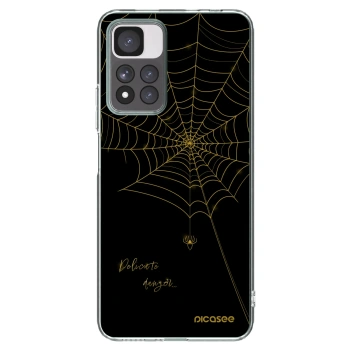 Picasee Xiaomi Redmi Note 11 Pro+ 5G Hülle - Transparentes Silikon - Delicate danger
