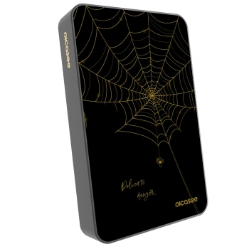 Picasee Powerbank mit MagSafe 10 000 mAh Grau - Delicate danger