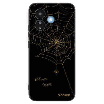 Picasee Xiaomi Redmi Note 17 Pro 5G Hülle - Schwarzes Silikon - Delicate danger