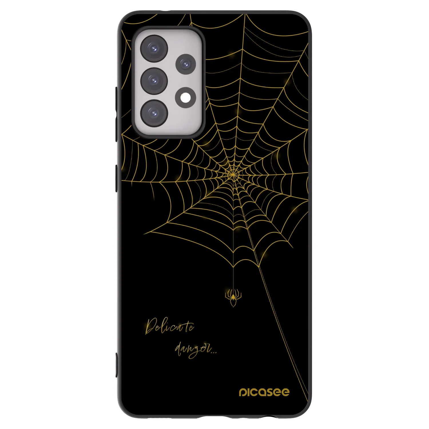 Picasee Samsung Galaxy A52 5G A525F Hülle - Schwarzes Silikon - Delicate danger