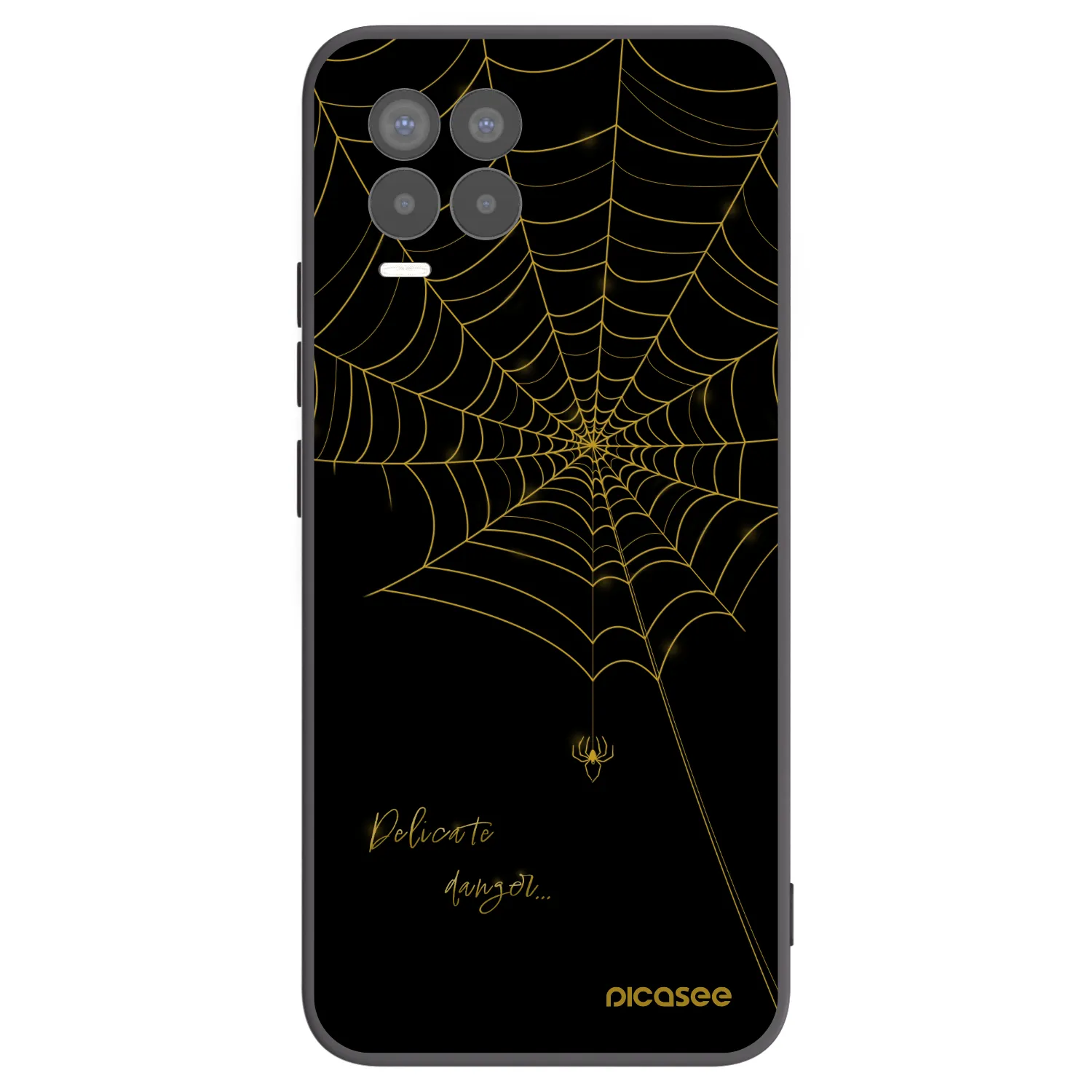 Picasee Realme 8 Pro Hülle - Schwarzes Silikon - Delicate danger
