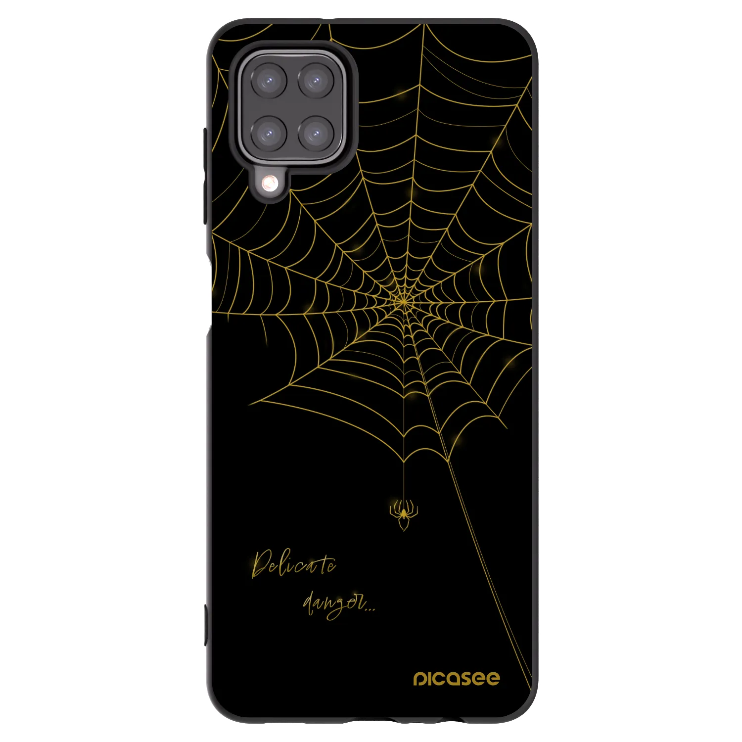 Picasee Samsung Galaxy M12 M127F Hülle - Schwarzes Silikon - Delicate danger