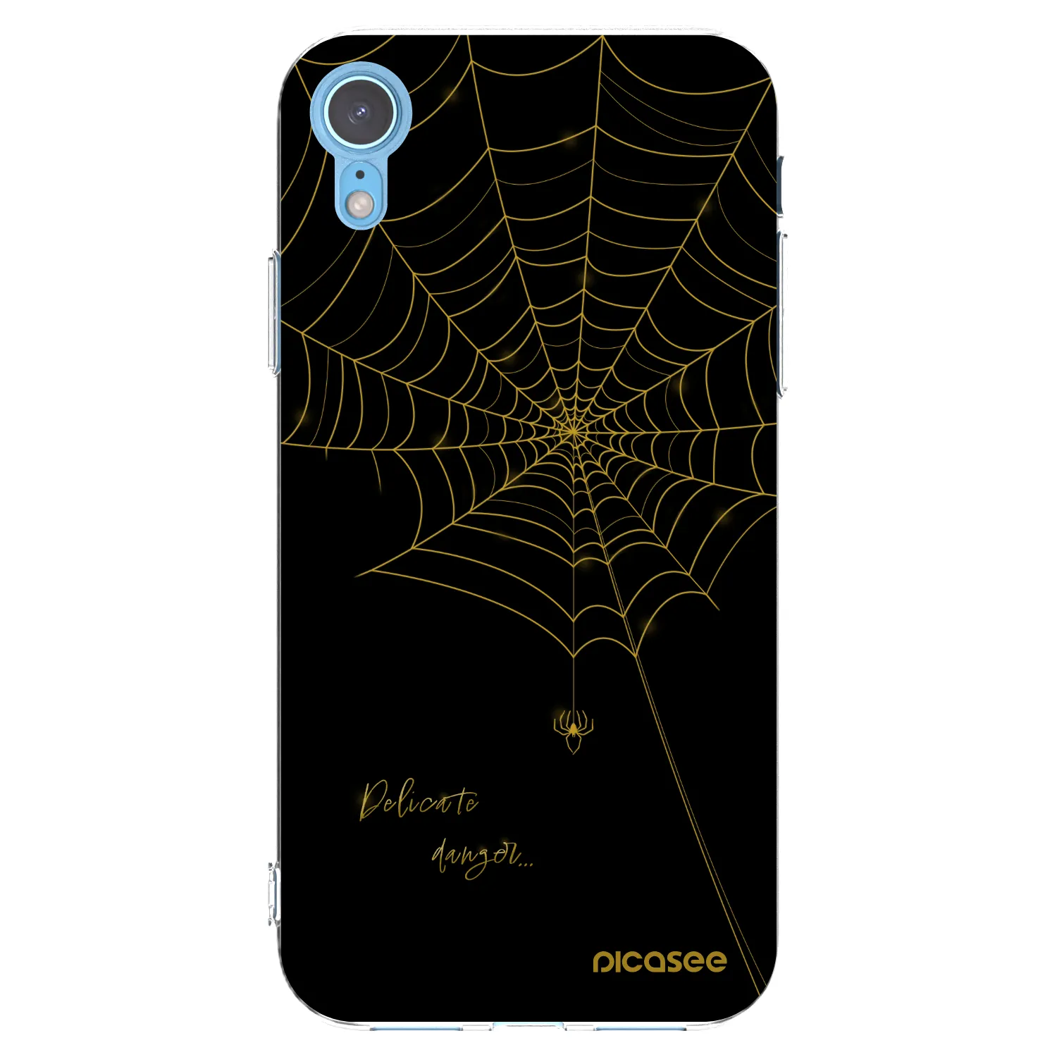 Picasee Apple iPhone XR Hülle - Transparentes Silikon - Delicate danger