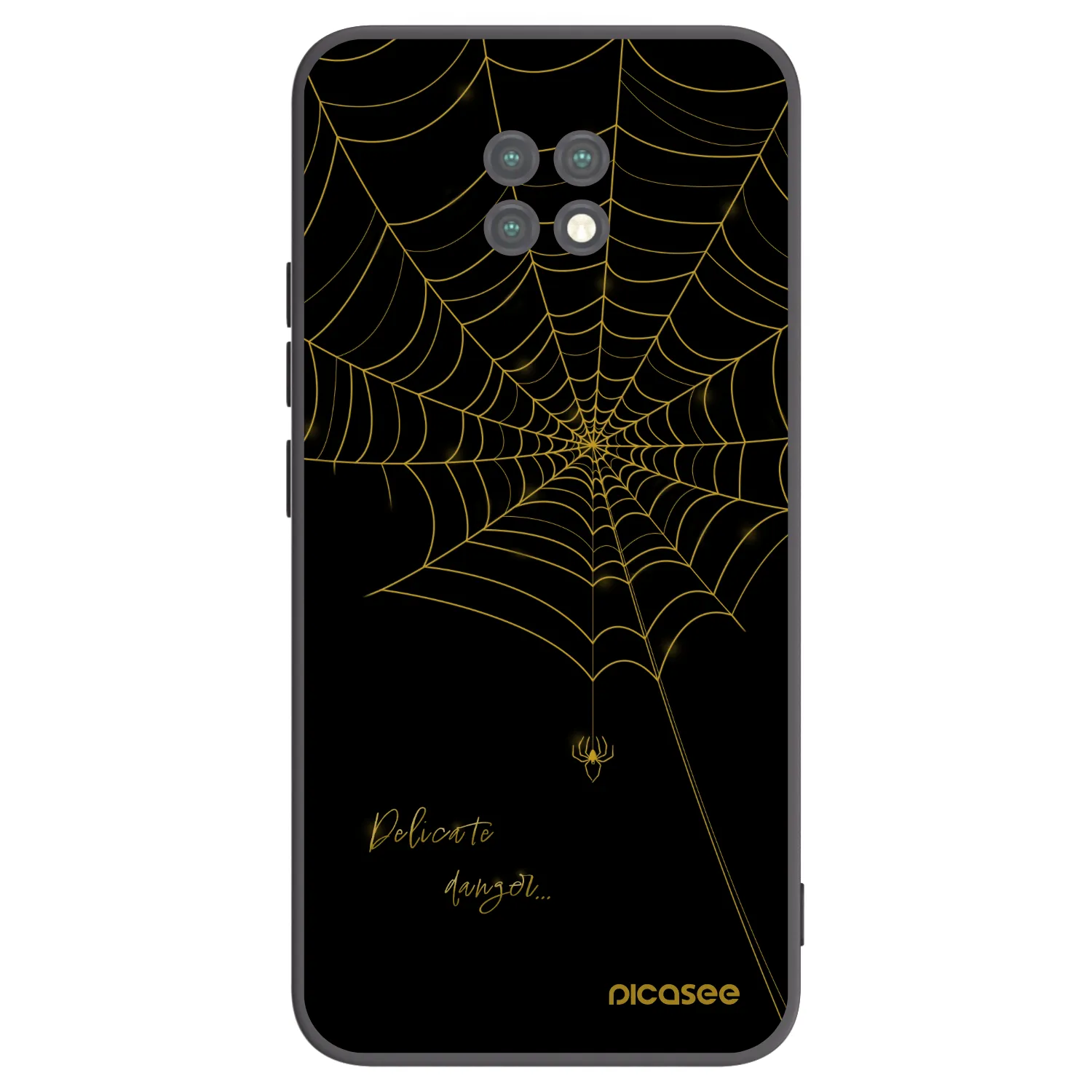 Picasee Xiaomi Redmi Note 9T Hülle - Schwarzes Silikon - Delicate danger