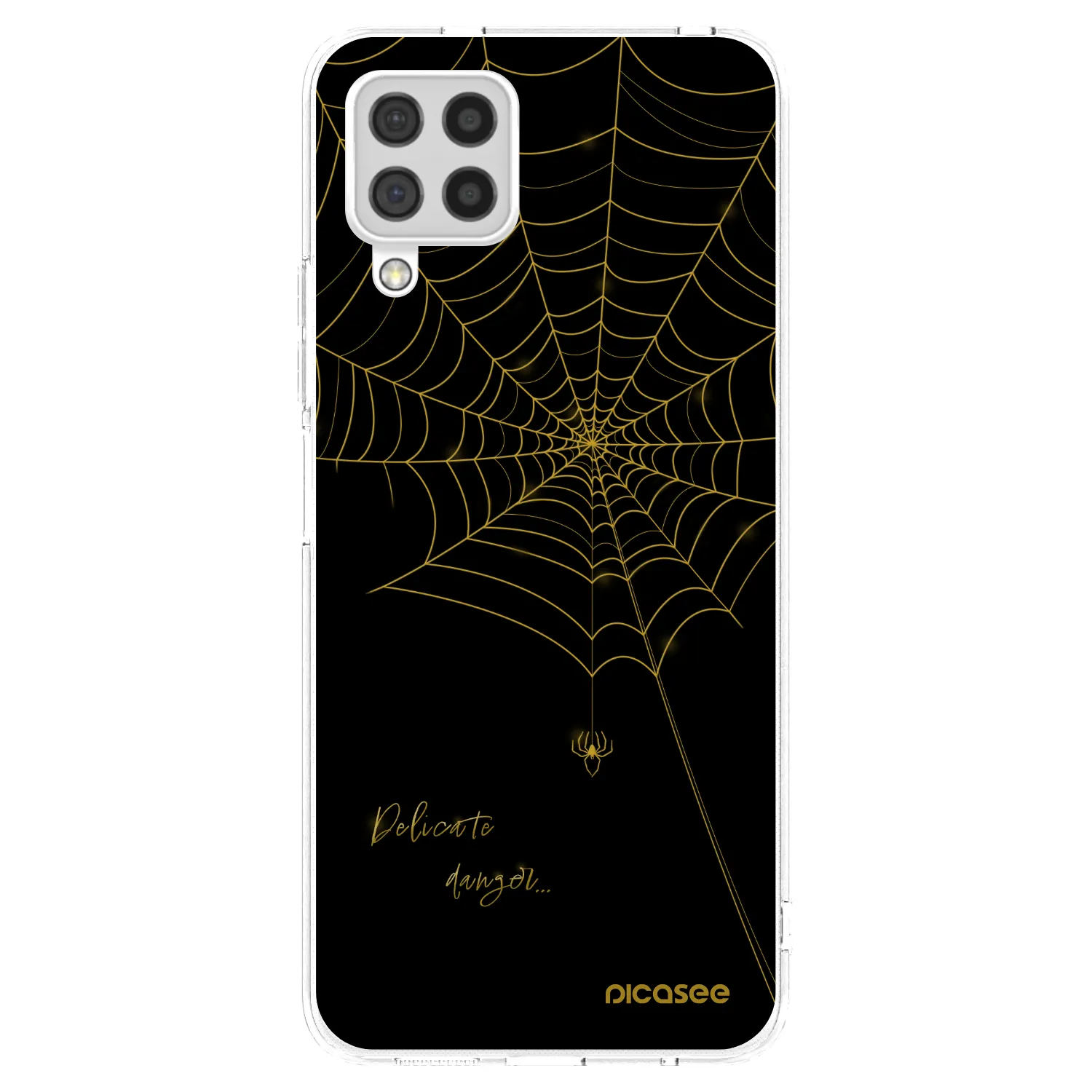 Picasee Samsung Galaxy A22 A225F 4G Hülle - Transparentes Silikon - Delicate danger