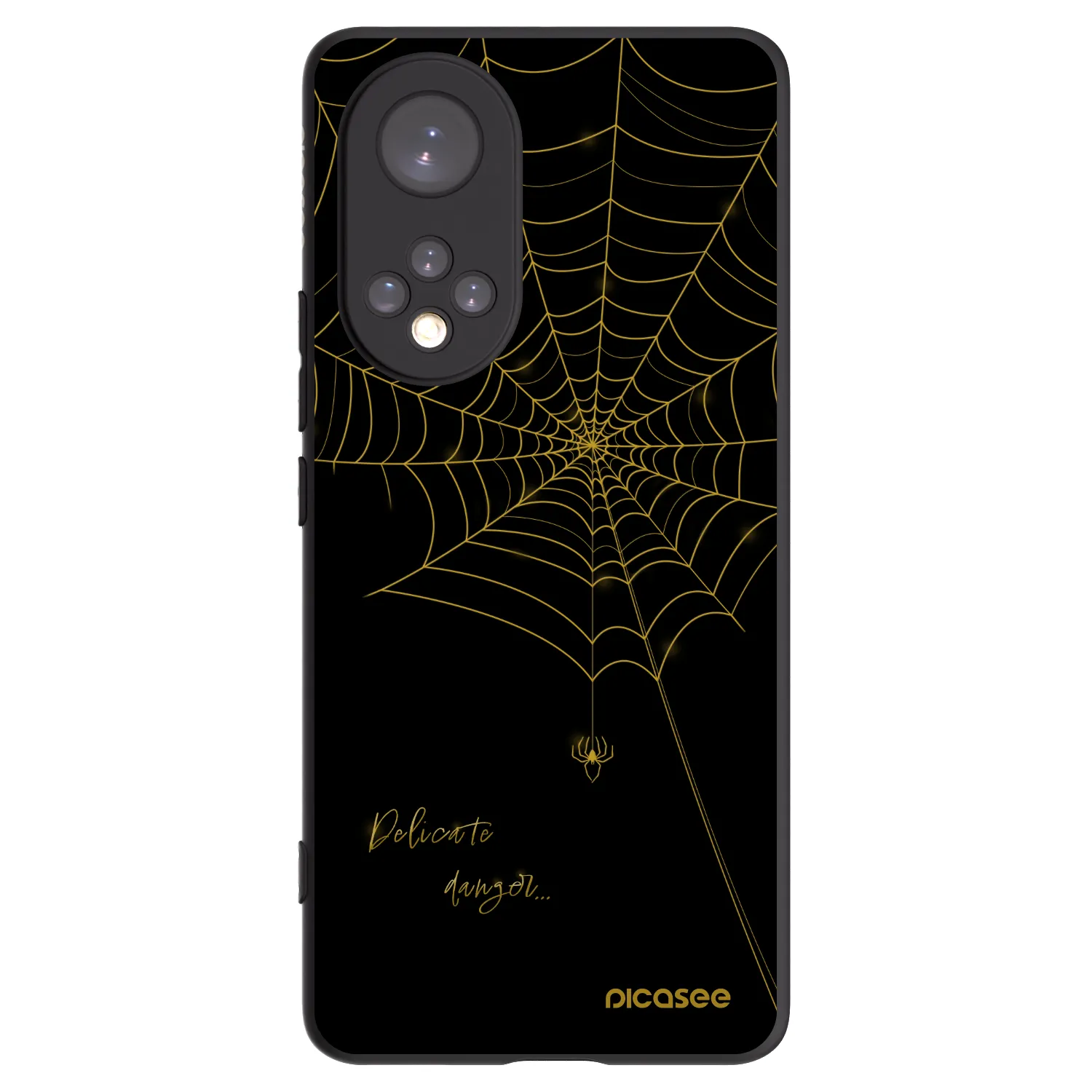 Picasee Huawei Nova 9 Hülle - Schwarzes Silikon - Delicate danger