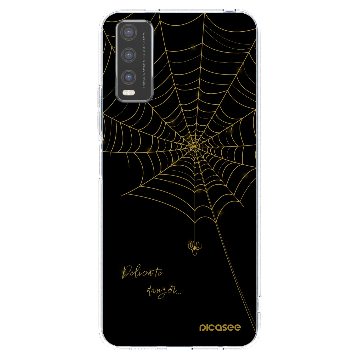Picasee Vivo Y20s Hülle - Transparentes Silikon - Delicate danger