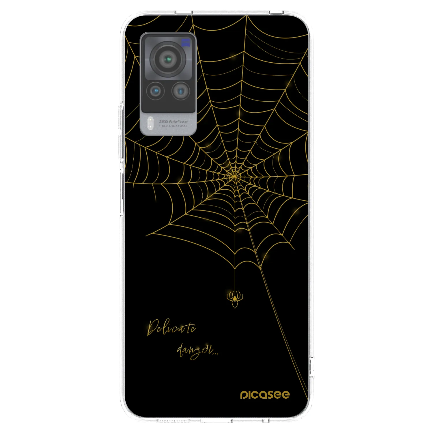 Picasee Vivo X60 Pro 5G Hülle - Transparentes Silikon - Delicate danger