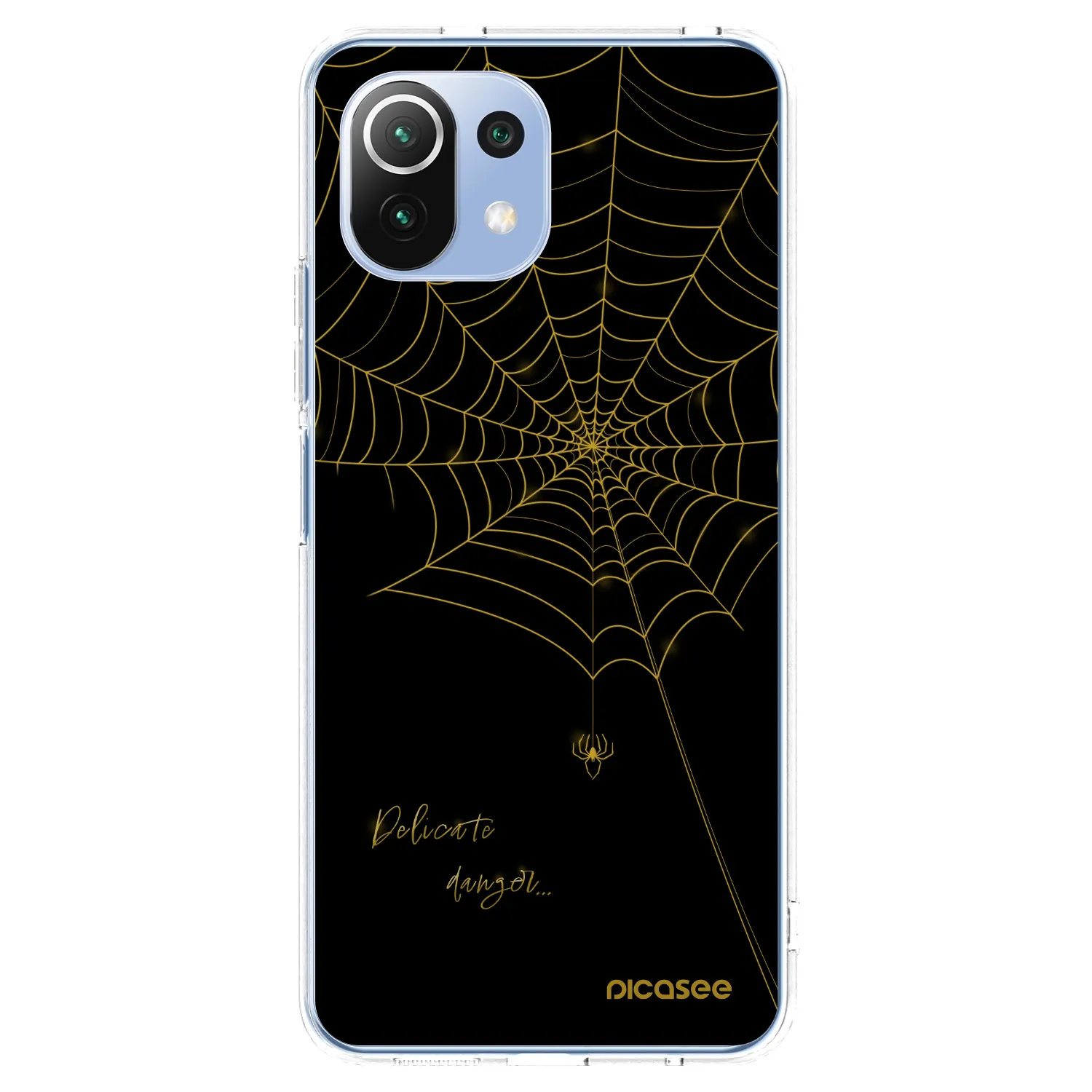 Picasee Xiaomi 11 Lite 5G NE Hülle - Transparentes Silikon - Delicate danger