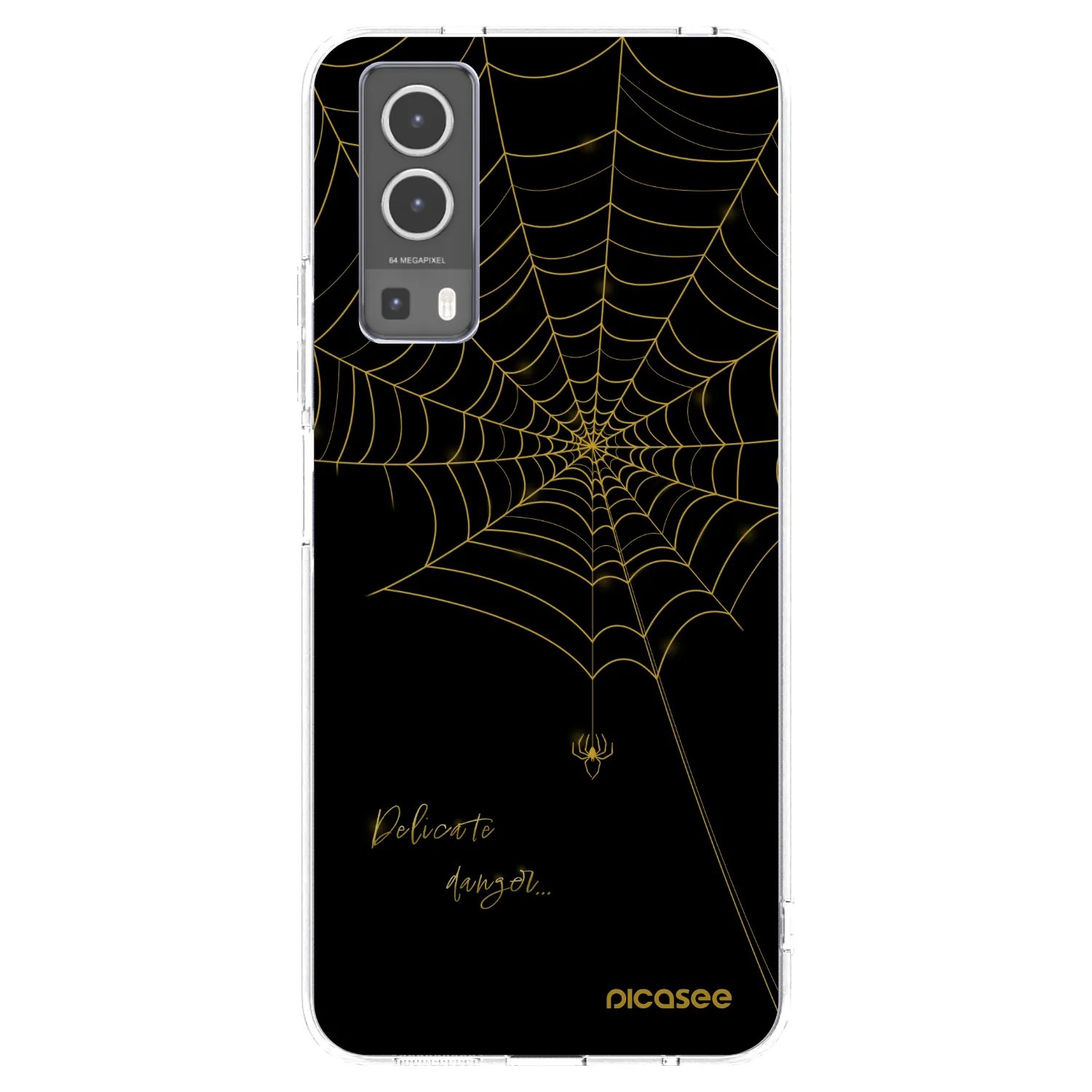 Picasee Vivo Y72 5G Hülle - Transparentes Silikon - Delicate danger