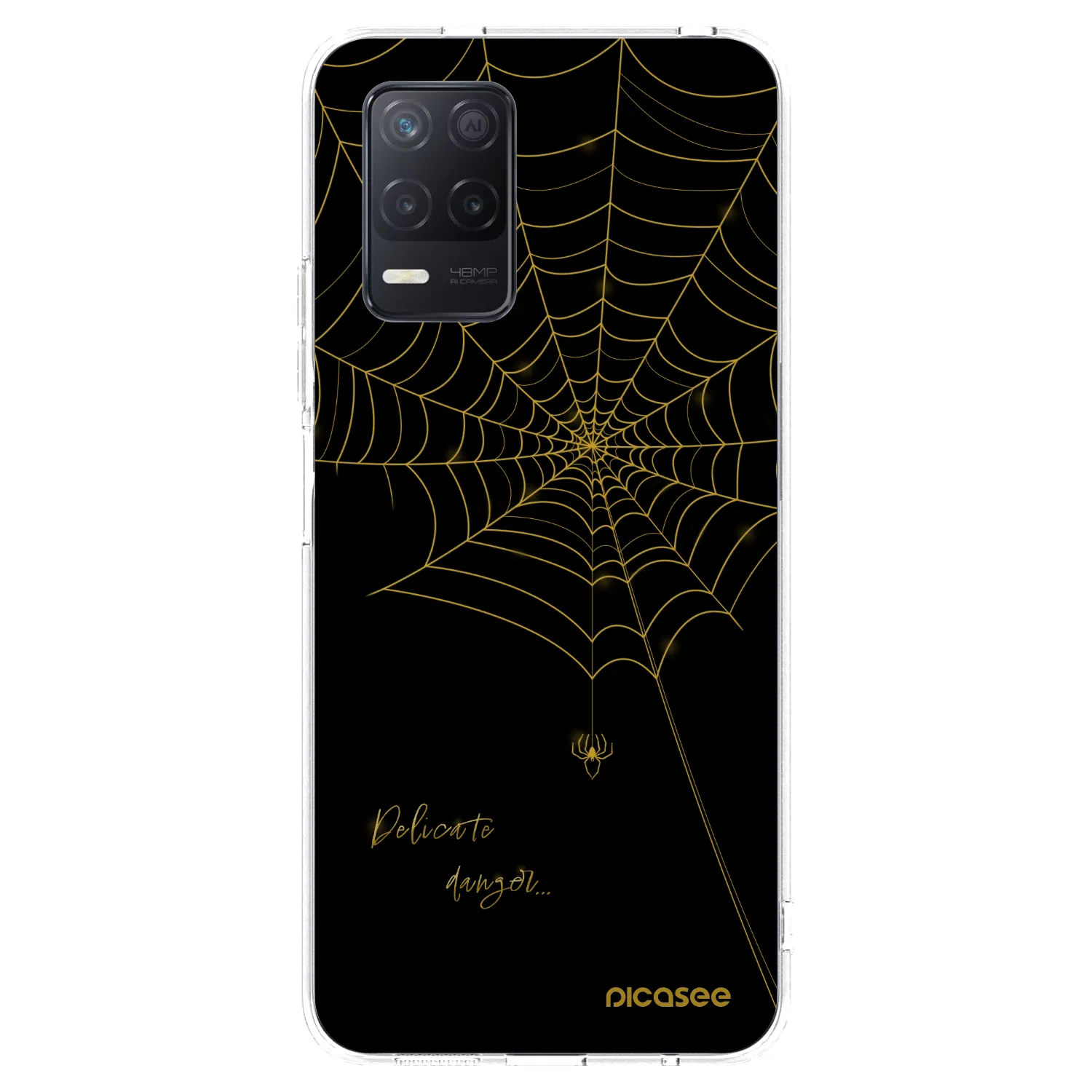 Picasee Realme 8 5G Hülle - Transparentes Silikon - Delicate danger