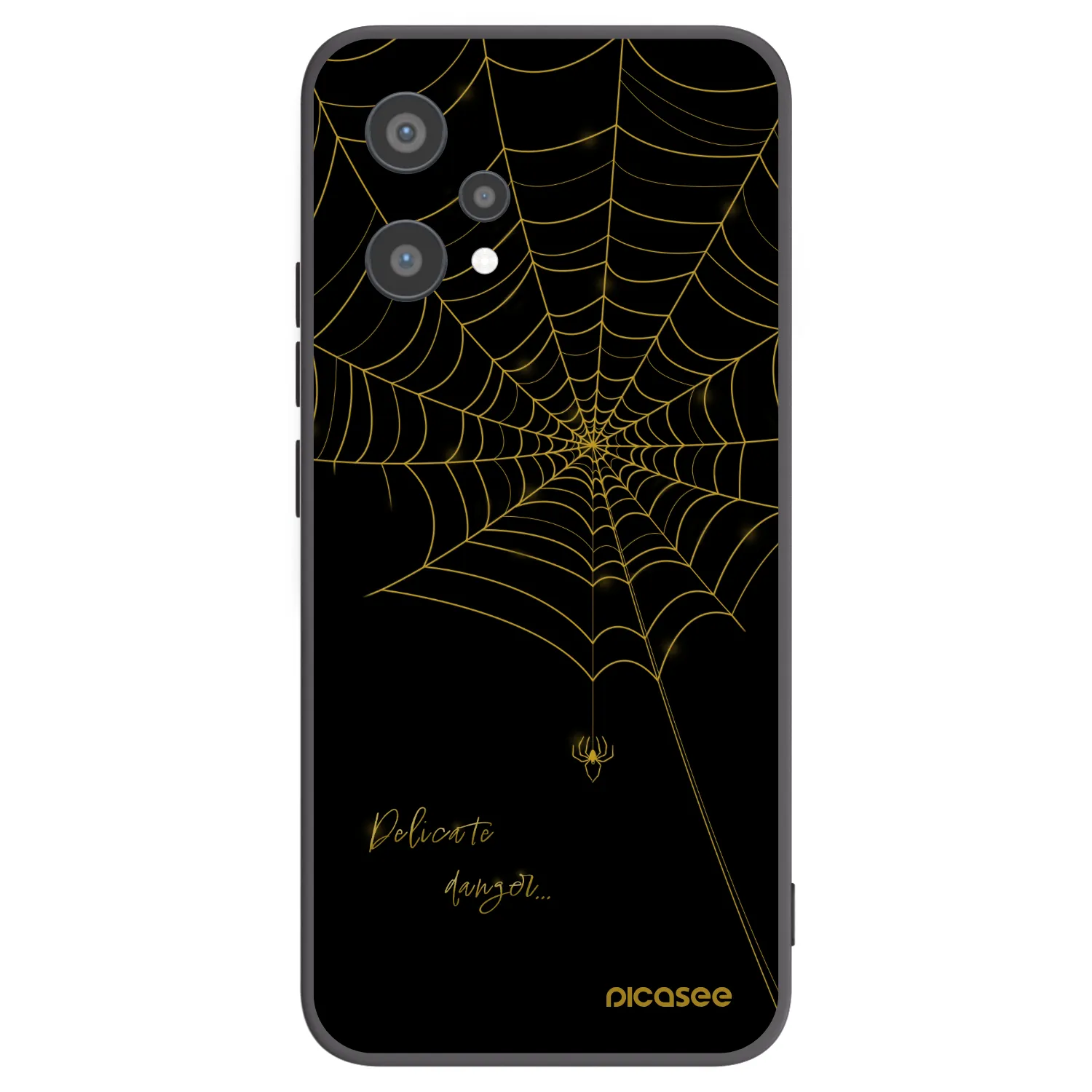 Picasee Realme 9 Pro 5G Hülle - Schwarzes Silikon - Delicate danger