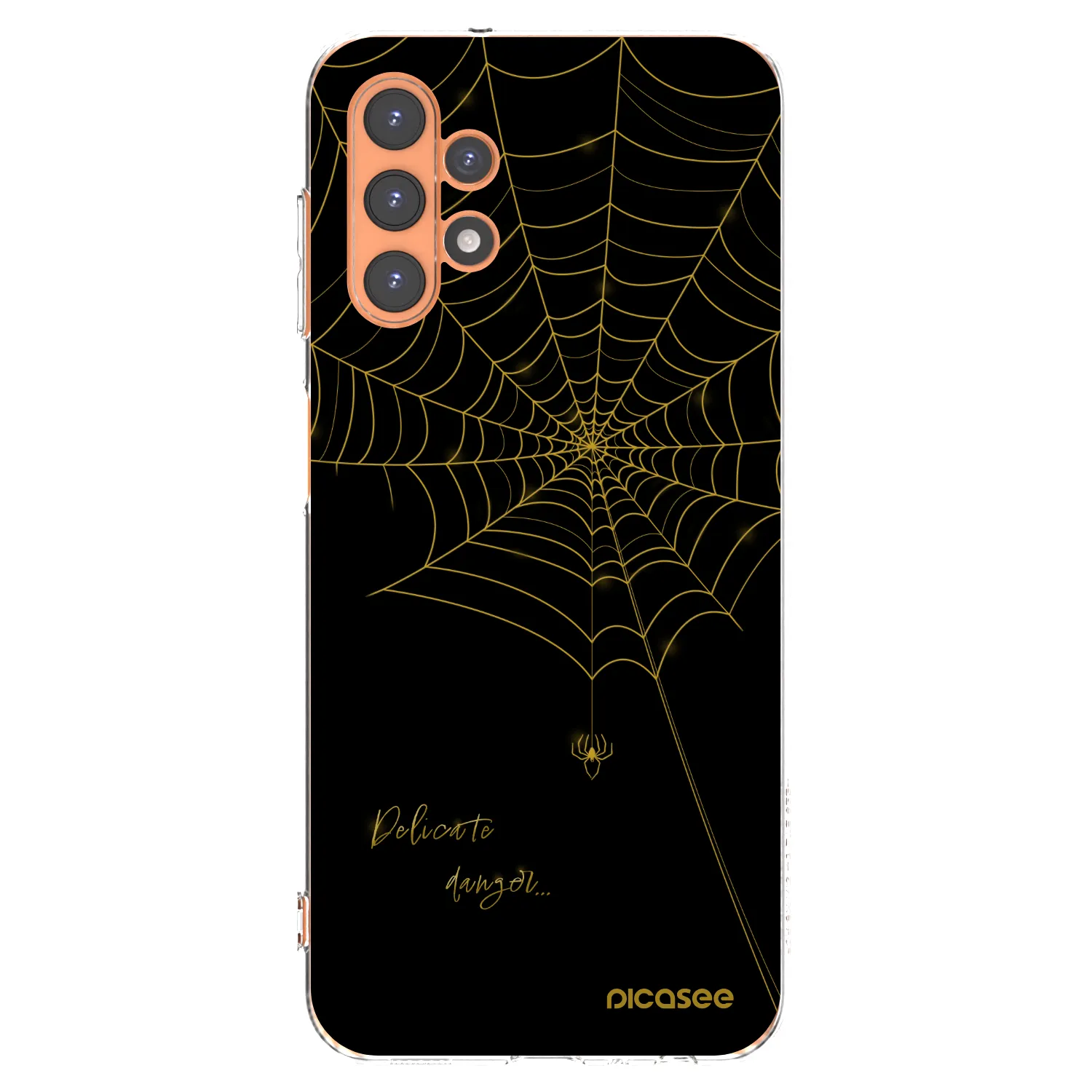 Picasee Samsung Galaxy A13 4G A135 Hülle - Transparentes Silikon - Delicate danger