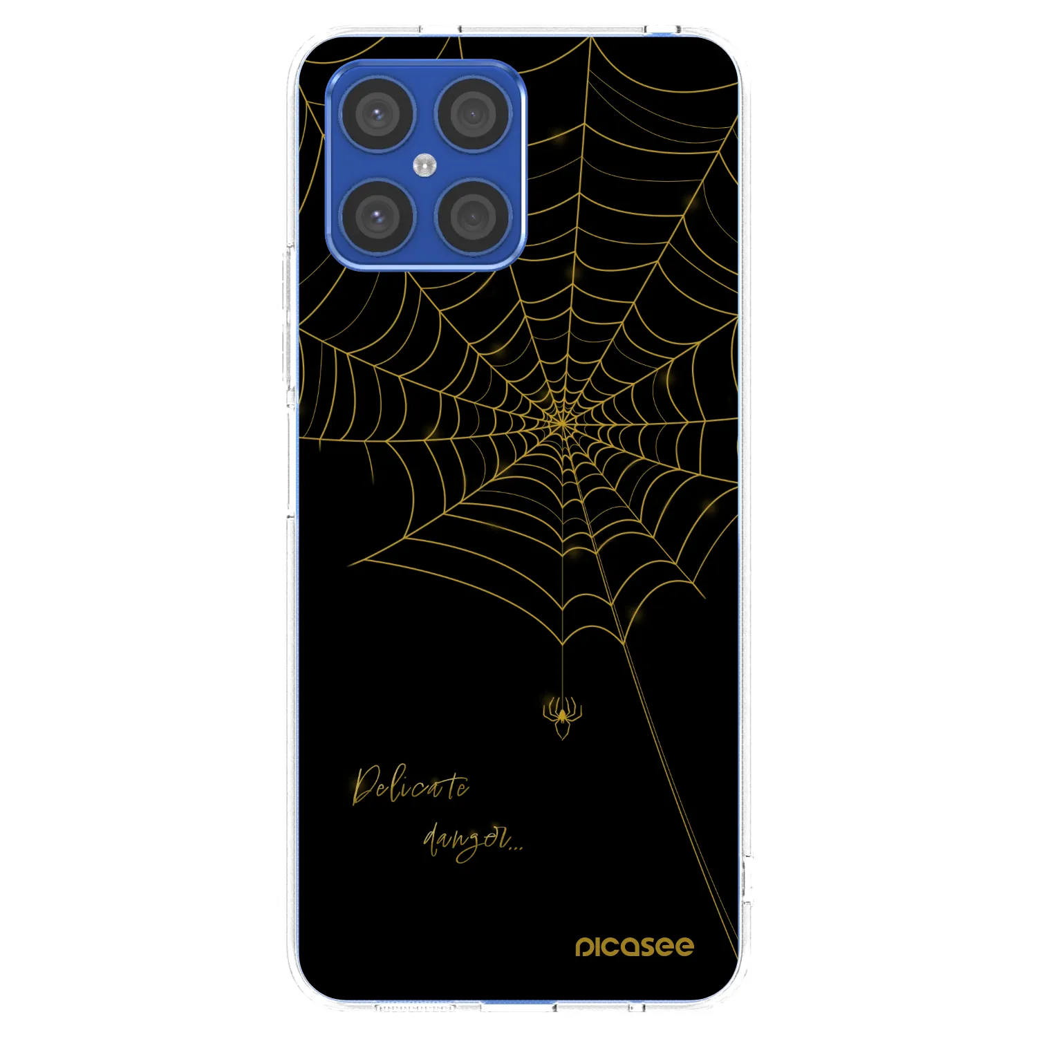 Picasee Honor X8 4G Hülle - Transparentes Silikon - Delicate danger