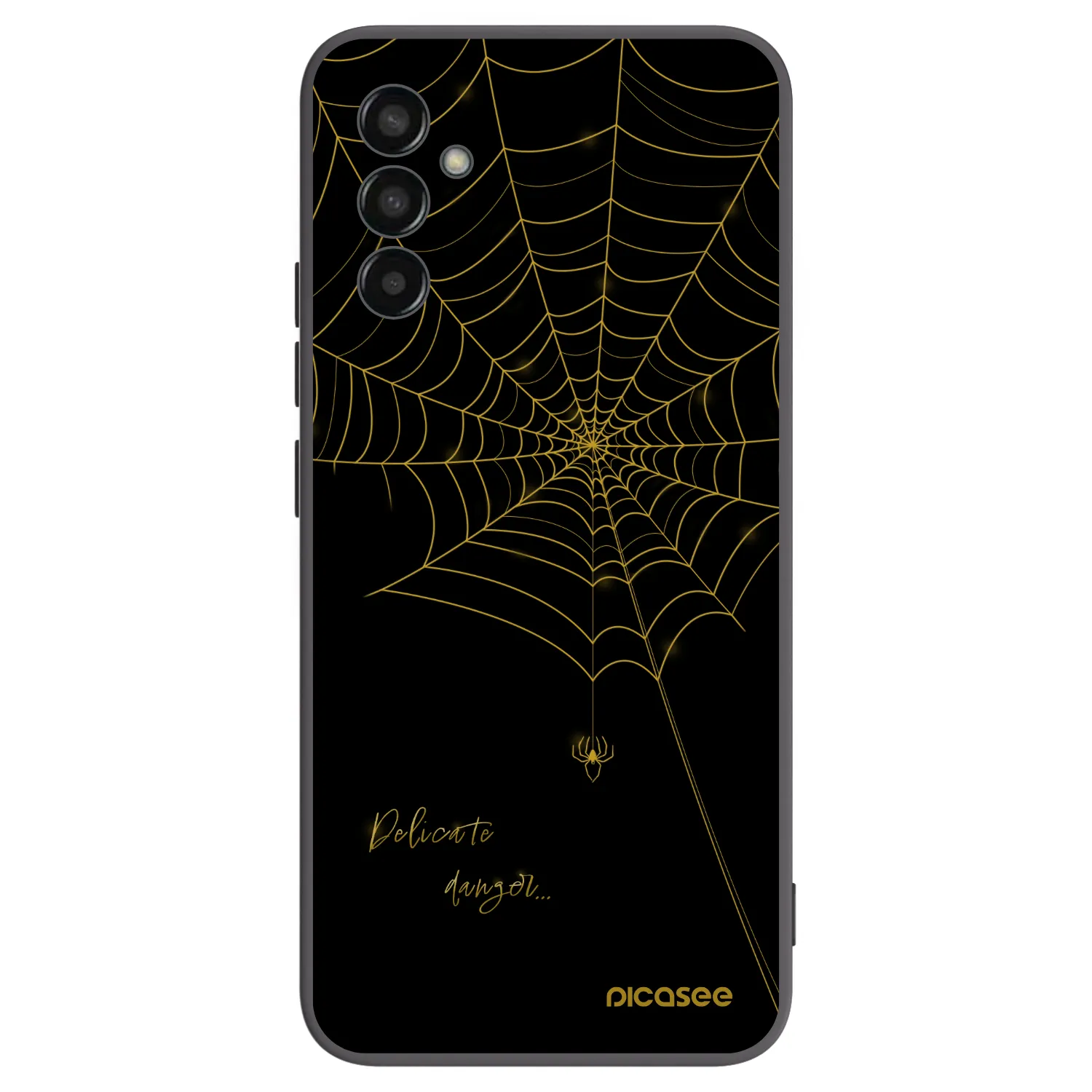 Picasee Samsung Galaxy M13 M135F Hülle - Schwarzes Silikon - Delicate danger