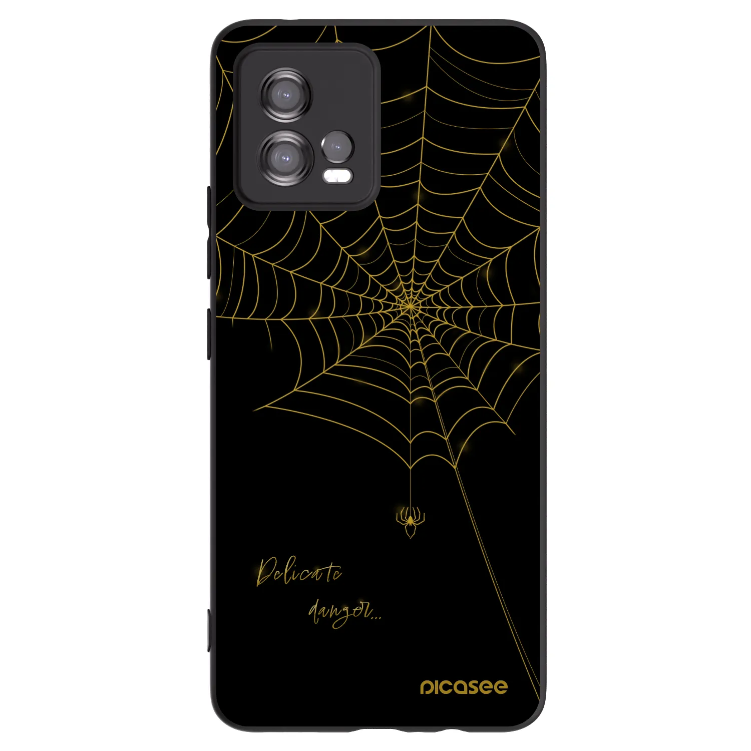 Picasee Motorola Moto G72 Hülle - Schwarzes Silikon - Delicate danger