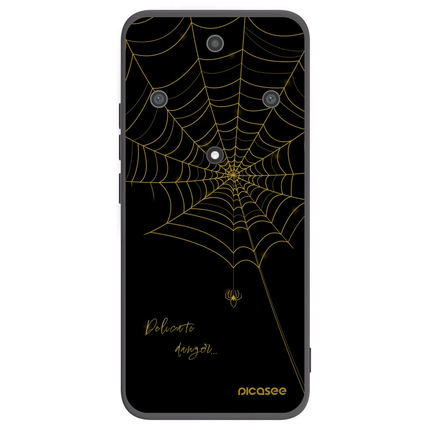 Picasee Honor Magic5 Lite 5G Hülle - Schwarzes Silikon - Delicate danger