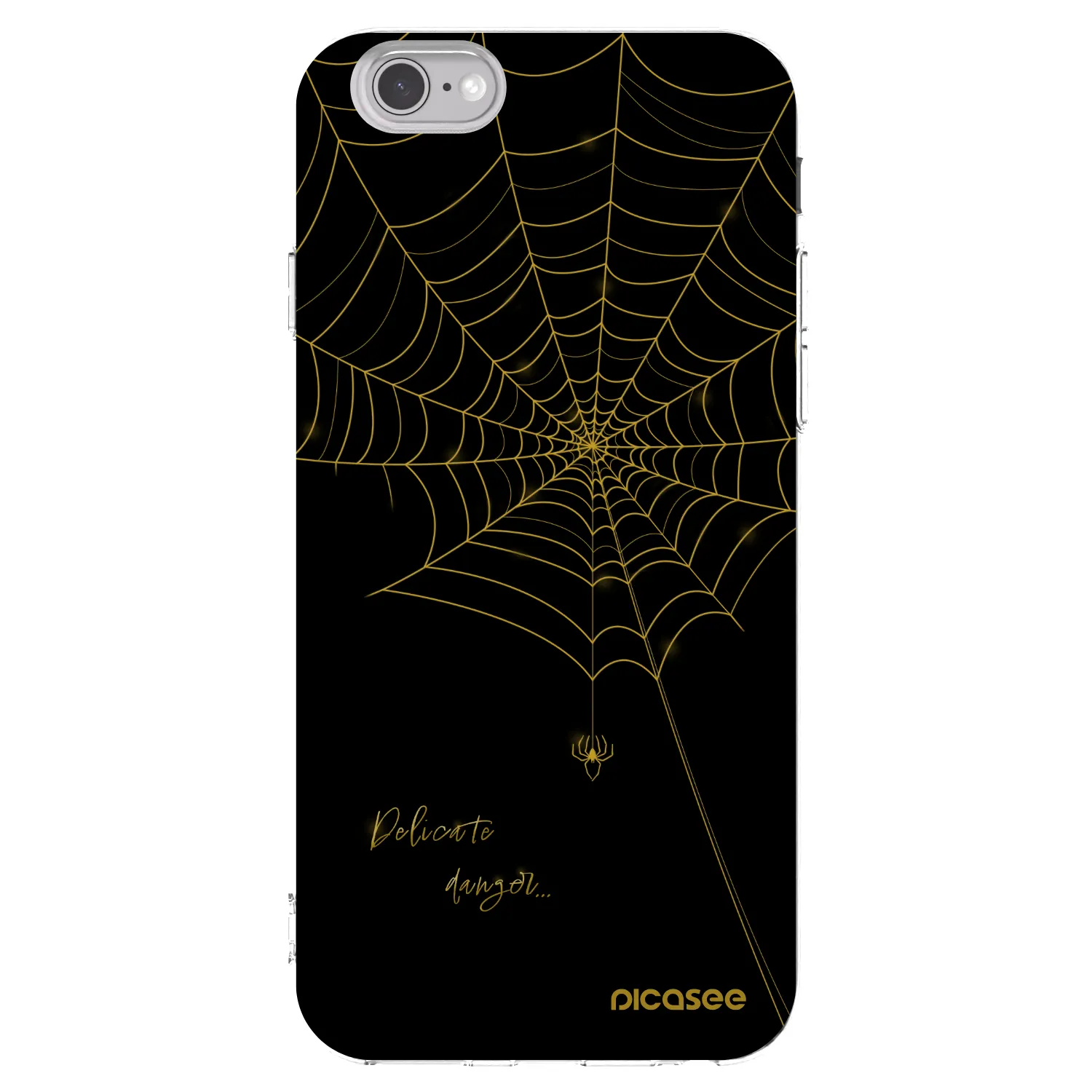 Picasee Apple iPhone 6/6S Hülle - Transparentes Silikon - Delicate danger