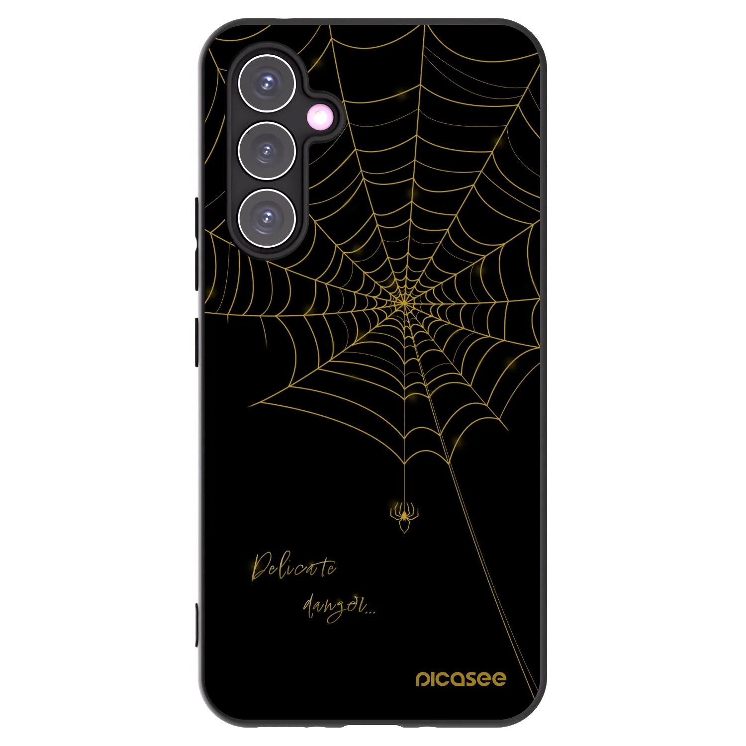 Picasee Samsung Galaxy A54 5G A546B Hülle - Schwarzes Silikon - Delicate danger