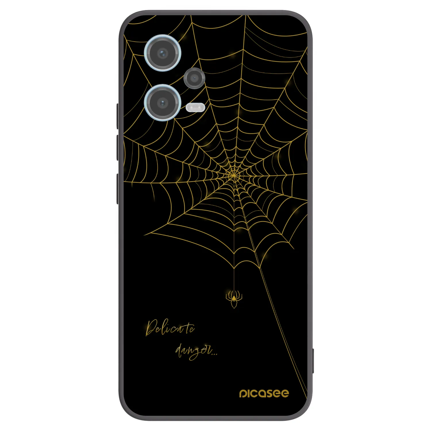 Picasee Xiaomi Redmi Note 12 5G Hülle - Schwarzes Silikon - Delicate danger