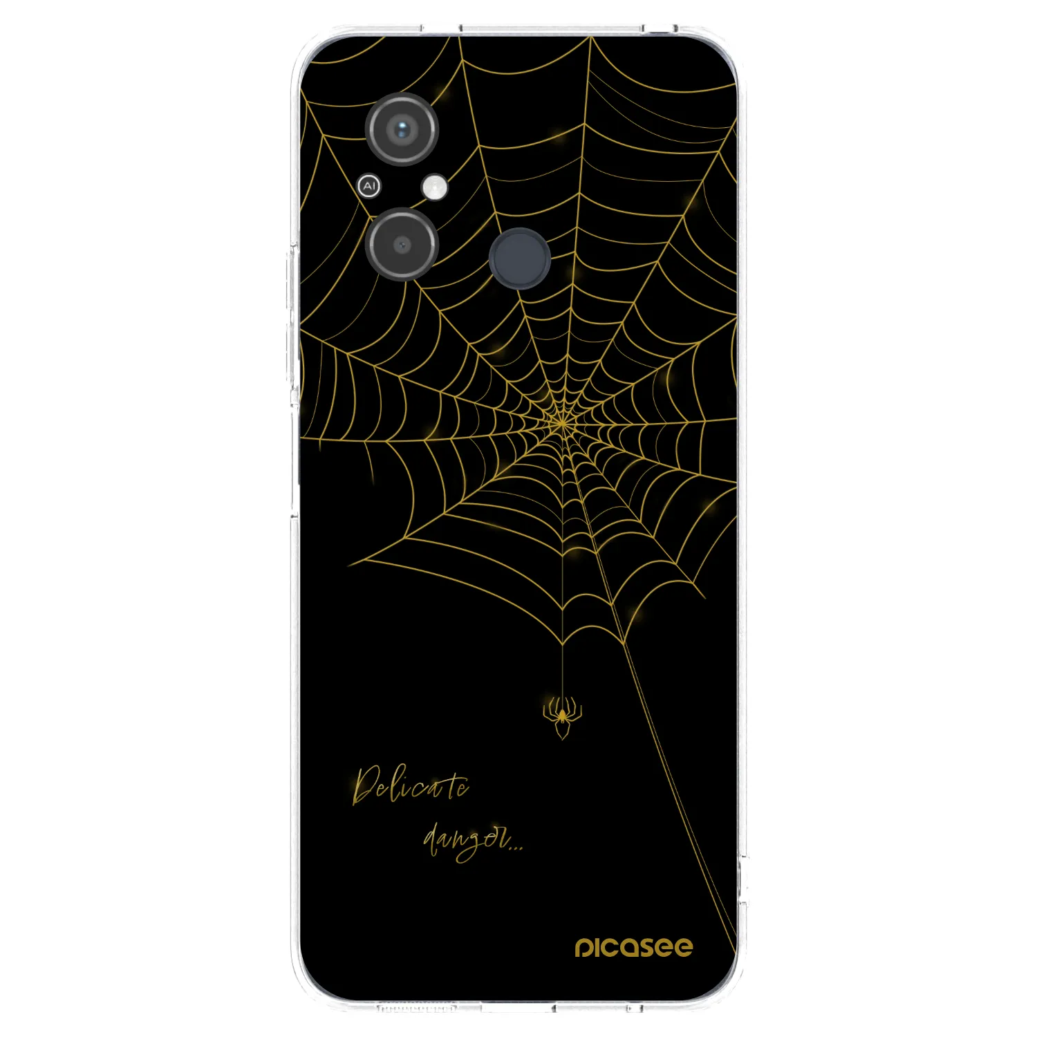 Picasee Xiaomi Redmi 12C Hülle - Transparentes Silikon - Delicate danger