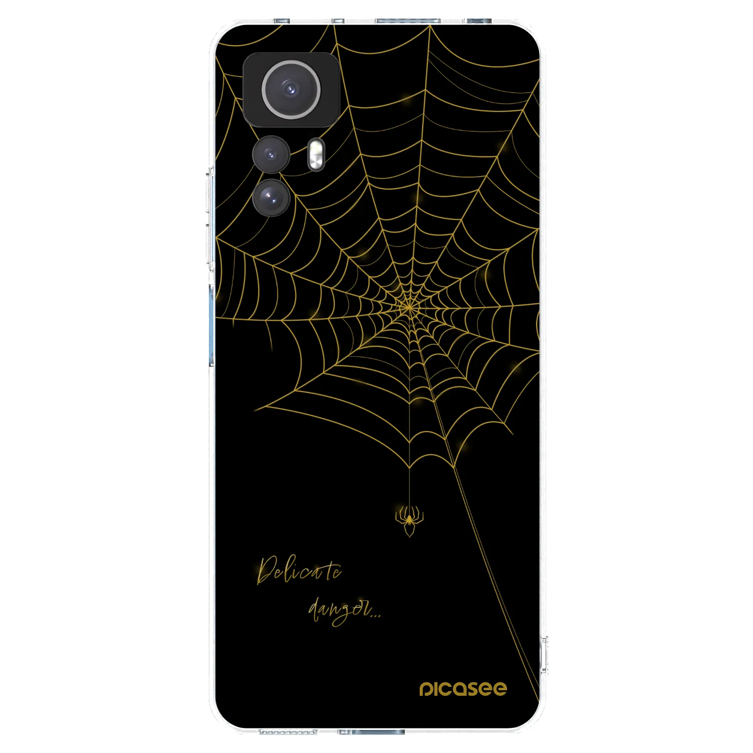 Picasee Xiaomi Redmi Note 12S Hülle - Transparentes Silikon - Delicate danger