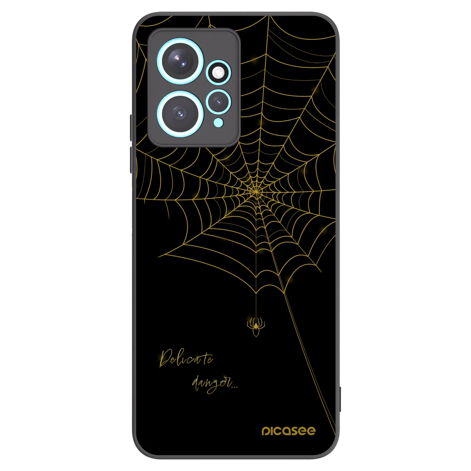 Picasee Xiaomi Redmi Note 12 4G Hülle - Schwarzes Silikon - Delicate danger