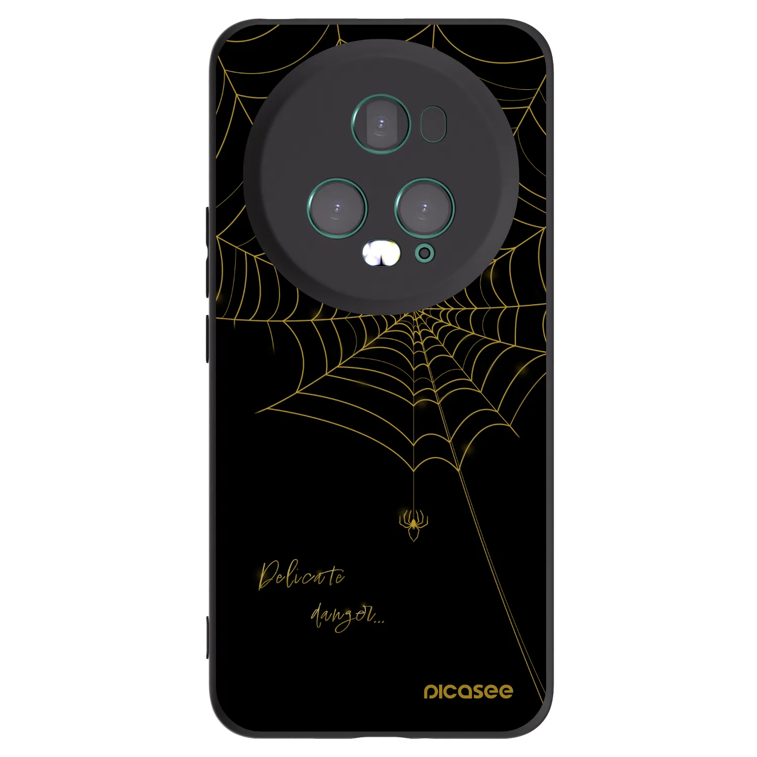 Picasee Honor Magic5 Pro Hülle - Schwarzes Silikon - Delicate danger