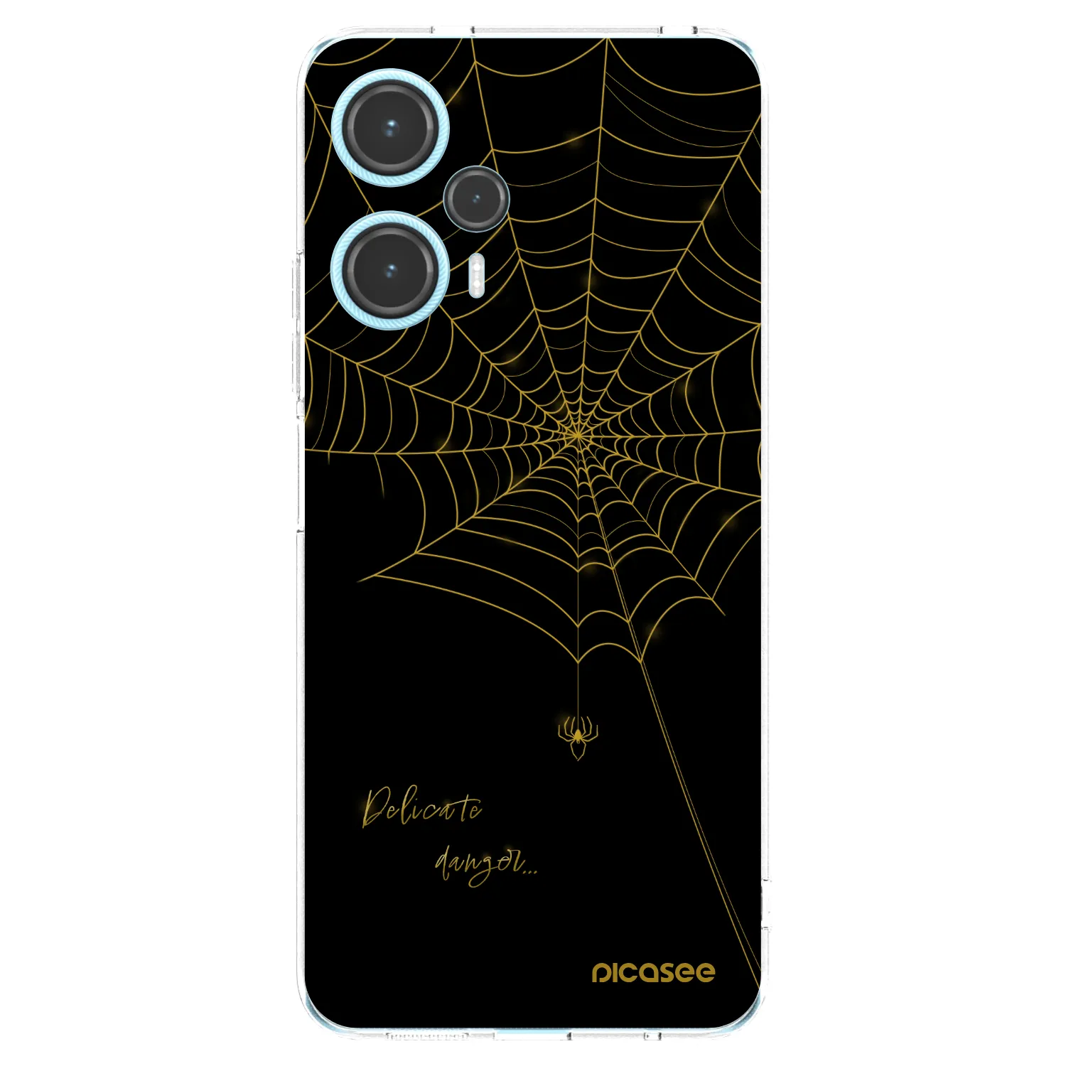 Picasee Xiaomi Poco F5 Hülle - Transparentes Silikon - Delicate danger