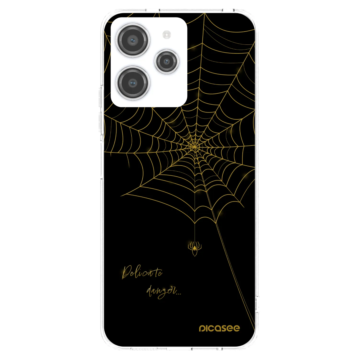 Picasee Xiaomi Redmi 12 4G Hülle - Transparentes Silikon - Delicate danger
