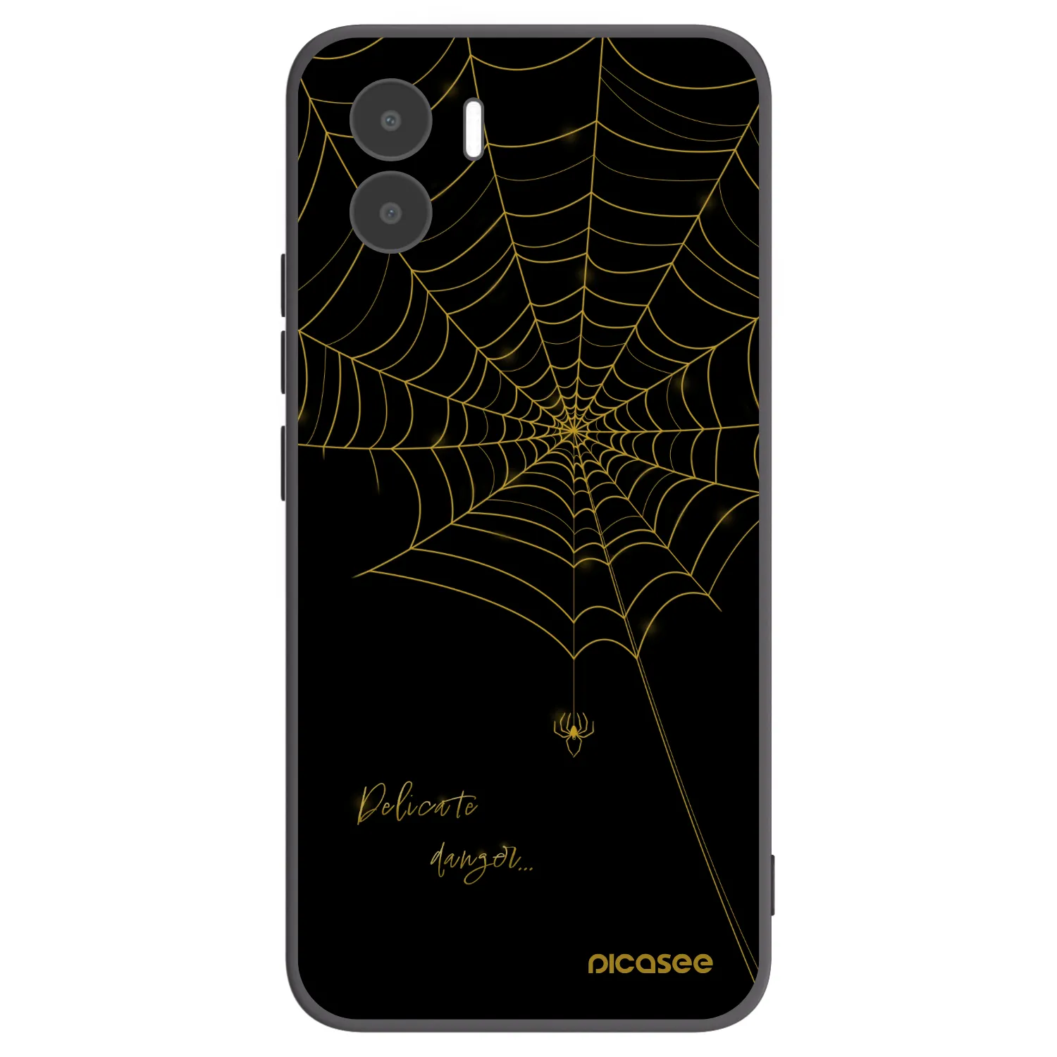 Picasee Xiaomi Redmi A2 Hülle - Schwarzes Silikon - Delicate danger