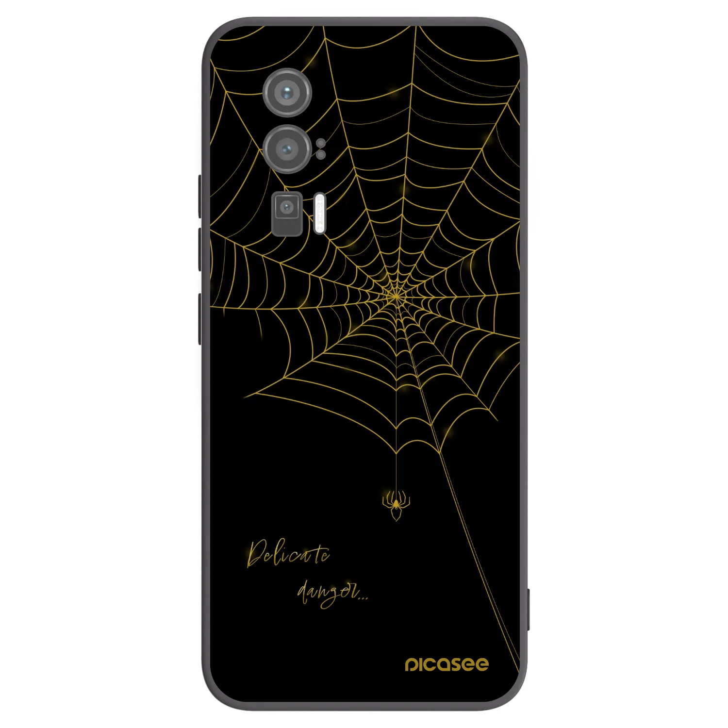 Picasee Xiaomi Poco F5 Pro 5G Hülle - Schwarzes Silikon - Delicate danger
