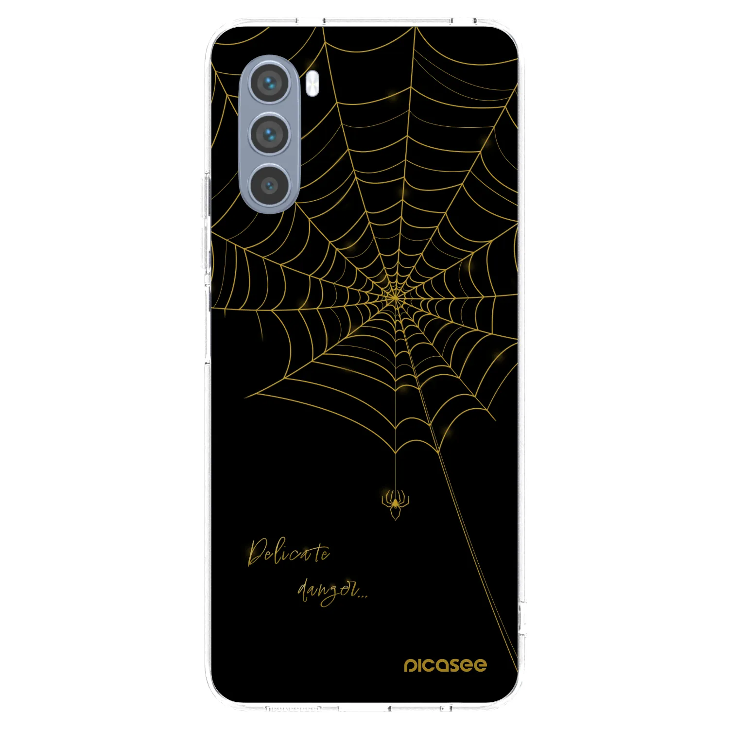 Picasee Motorola Moto G62 Hülle - Transparentes Silikon - Delicate danger