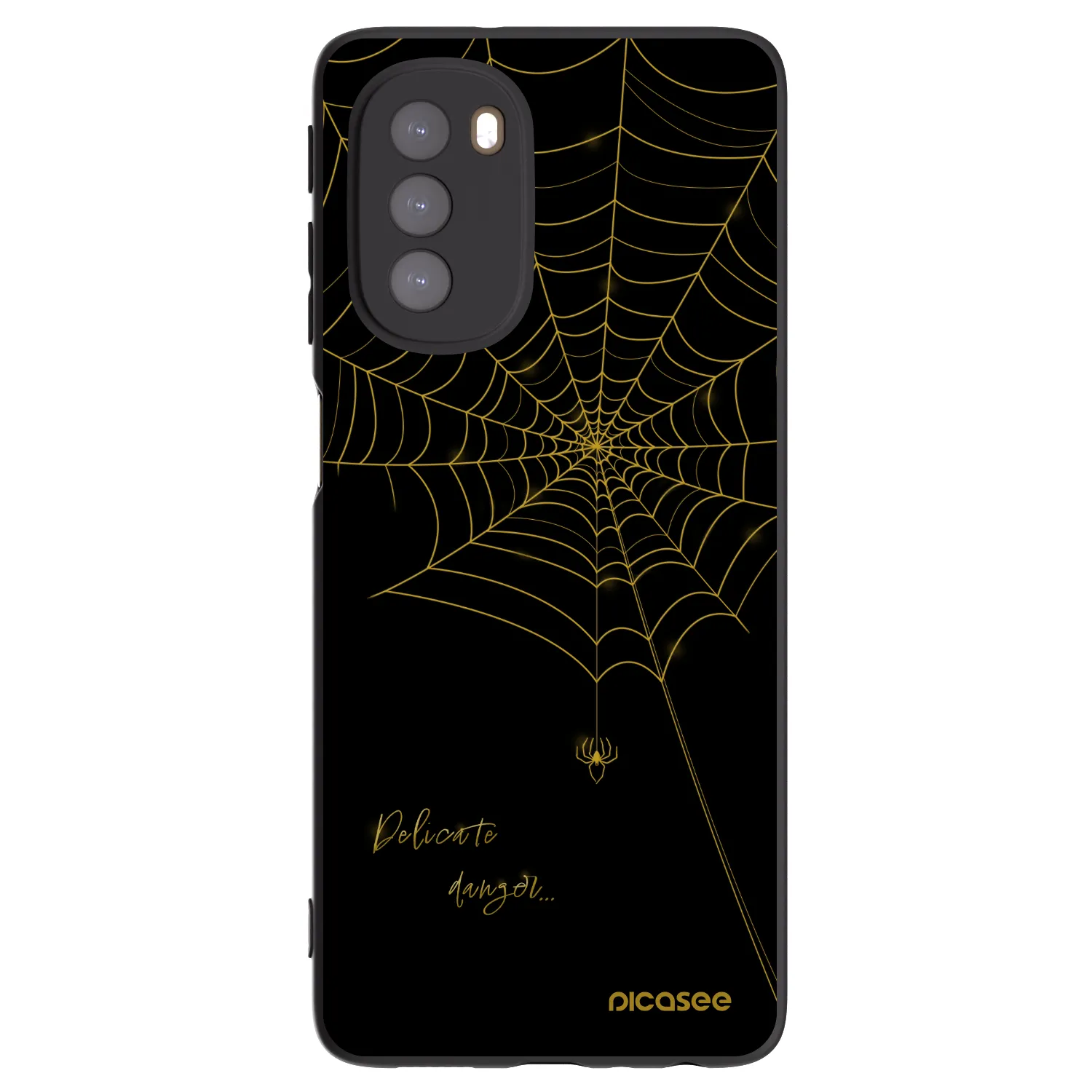Picasee Motorola Moto G51 Hülle - Schwarzes Silikon - Delicate danger