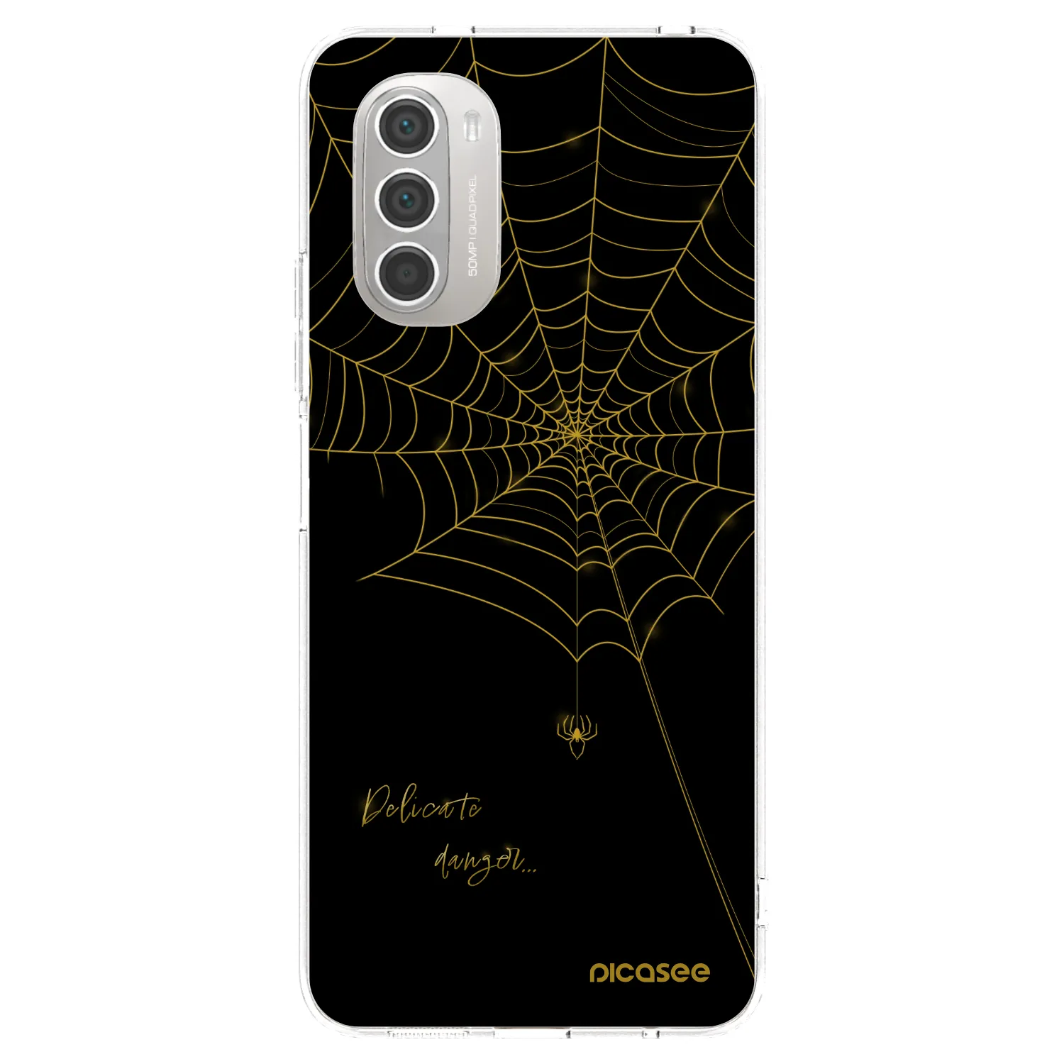 Picasee Motorola Moto G51 Hülle - Transparentes Silikon - Delicate danger
