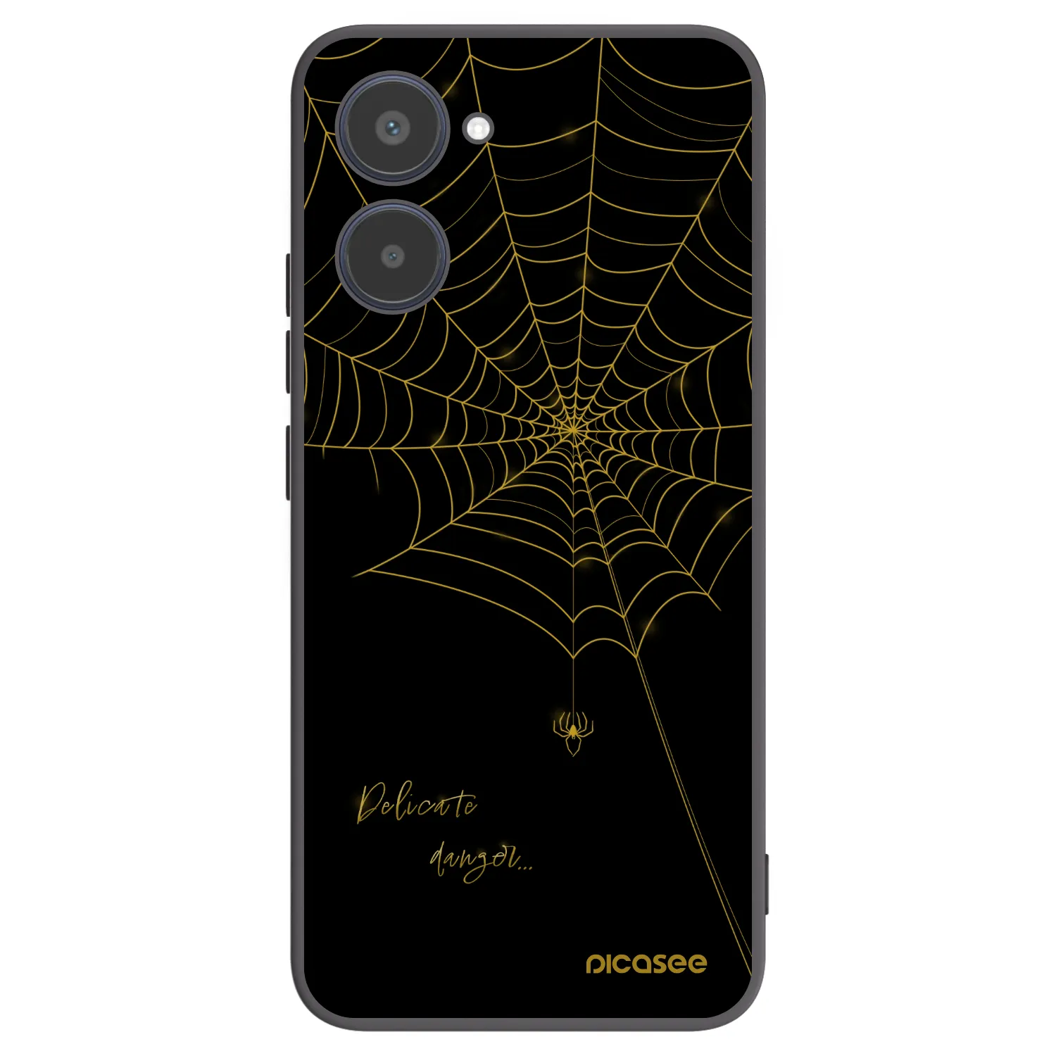 Picasee Realme 10 4G Hülle - Schwarzes Silikon - Delicate danger