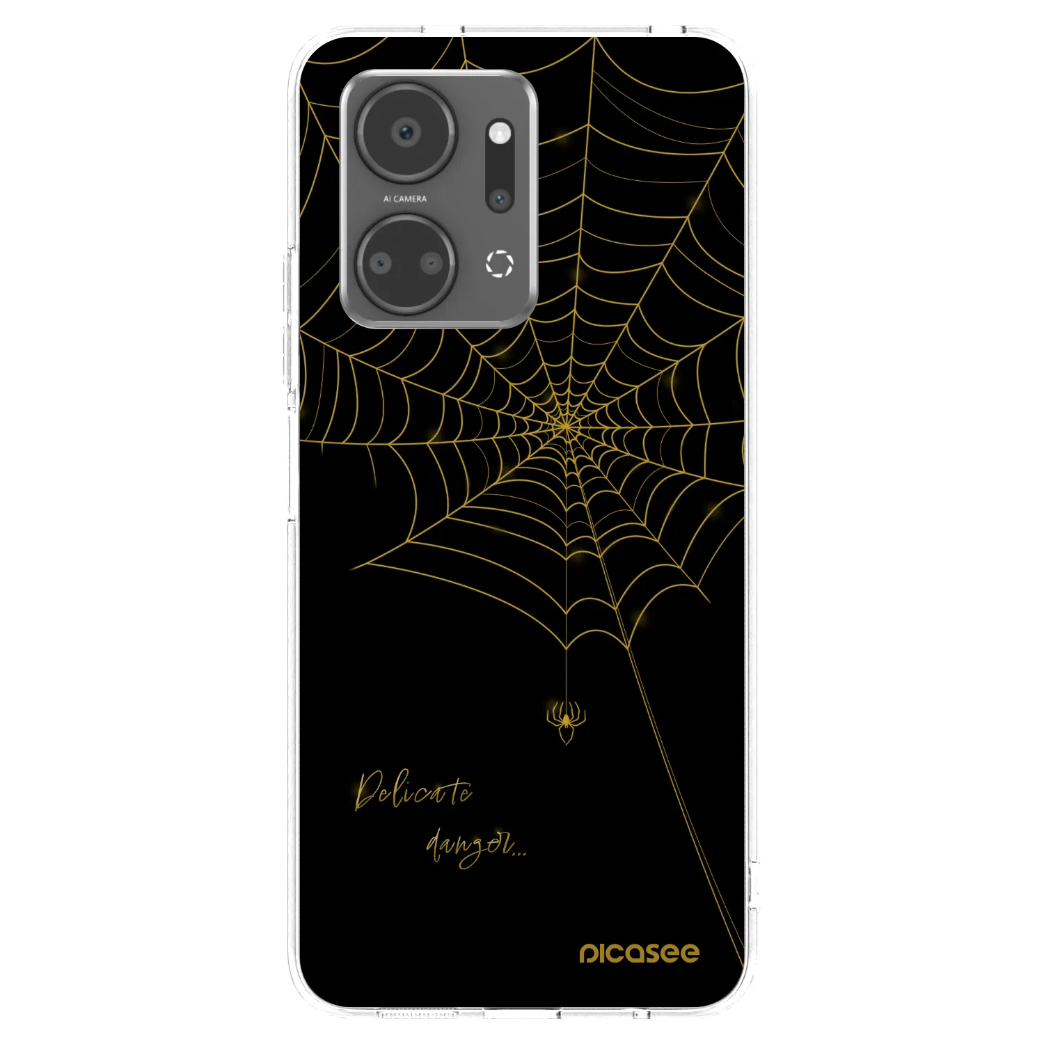 Picasee Honor X7a Hülle - Transparentes Silikon - Delicate danger