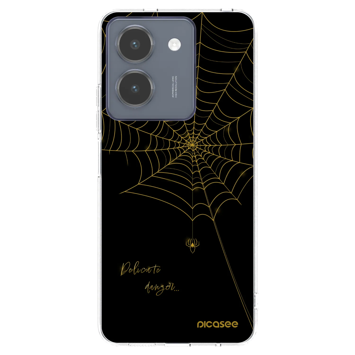 Picasee Vivo Y36 4G Hülle - Transparentes Silikon - Delicate danger