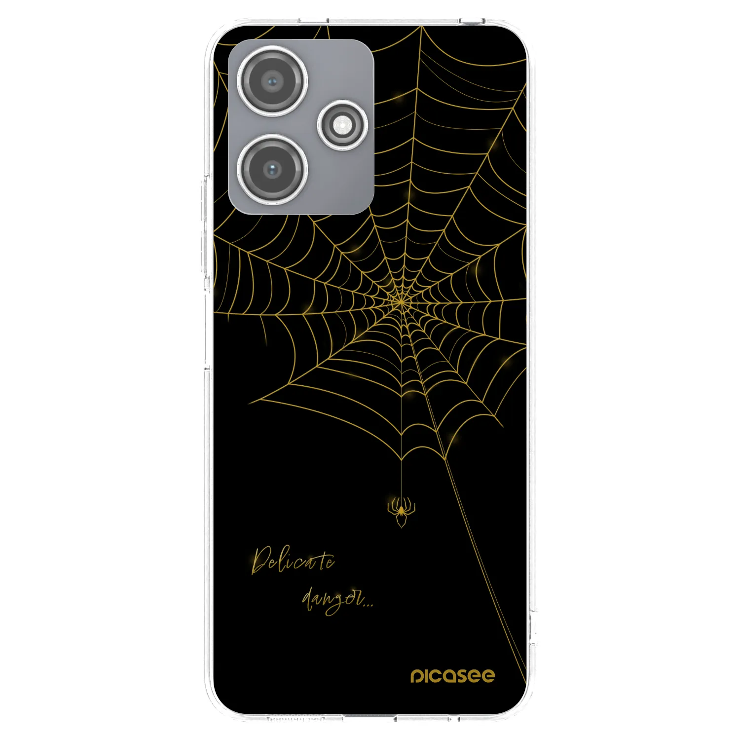 Picasee Xiaomi Redmi 12 5G Hülle - Transparentes Silikon - Delicate danger